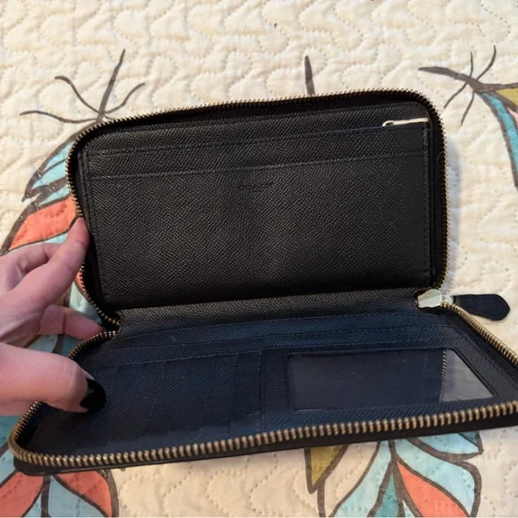Coach Black Leather Wallet - Picture 2 of 4